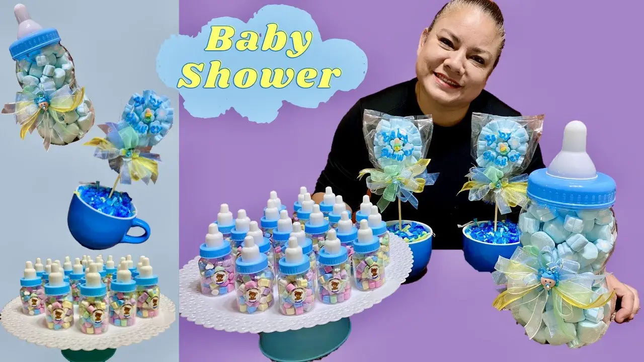 Biberones de plastico para baby shower