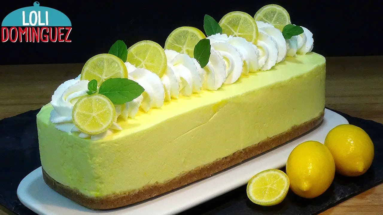 Receta de tarta de limon sin horno
