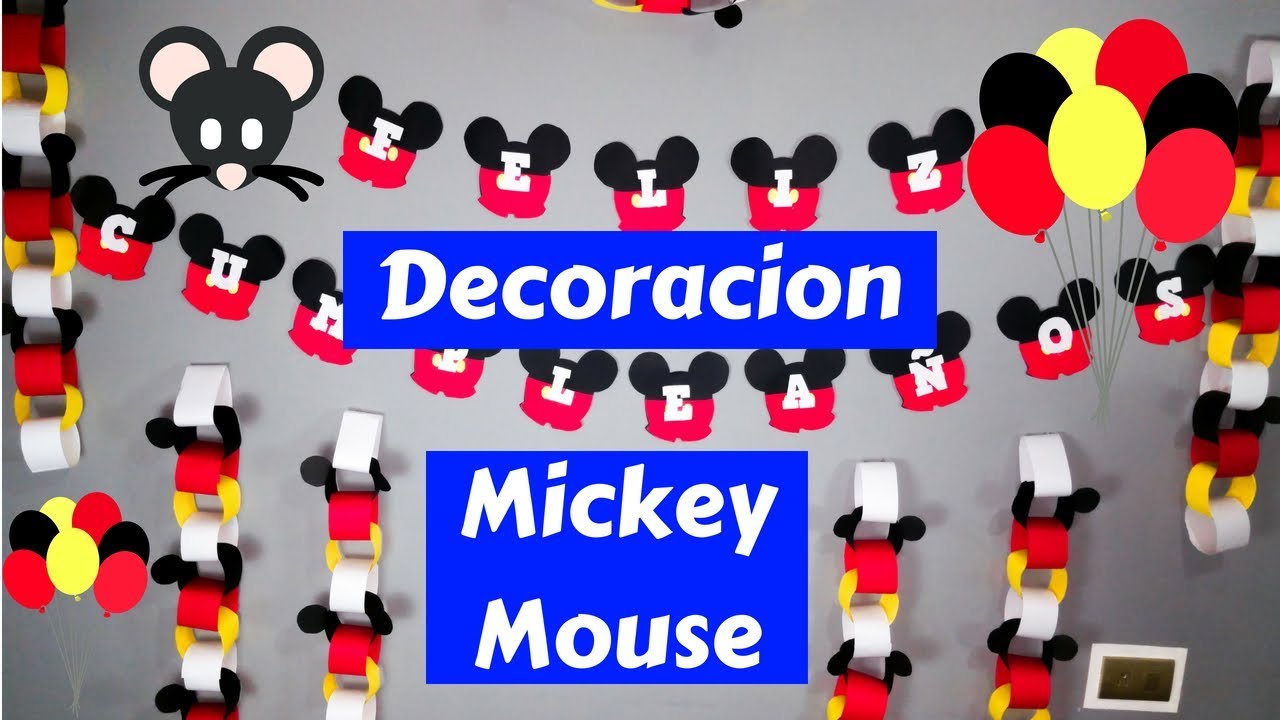 Tematica de mickey mouse para cumpleaños