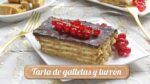 Tarta de turron y galletas