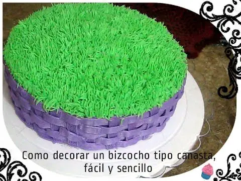 Como hacer cesped con fondant - Laganini