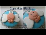 Cupcakes para bautizo sencillos