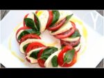 Descubre la deliciosa ensalada de tomate con queso y albahaca