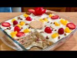 Nueva receta: Torta fría de galleta María y frutas, ¡una delicia refrescante!