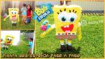 Piñatas de bob esponja redondas