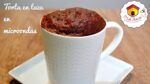 Consigue la receta perfecta: bizcochuelo en taza sin cacao