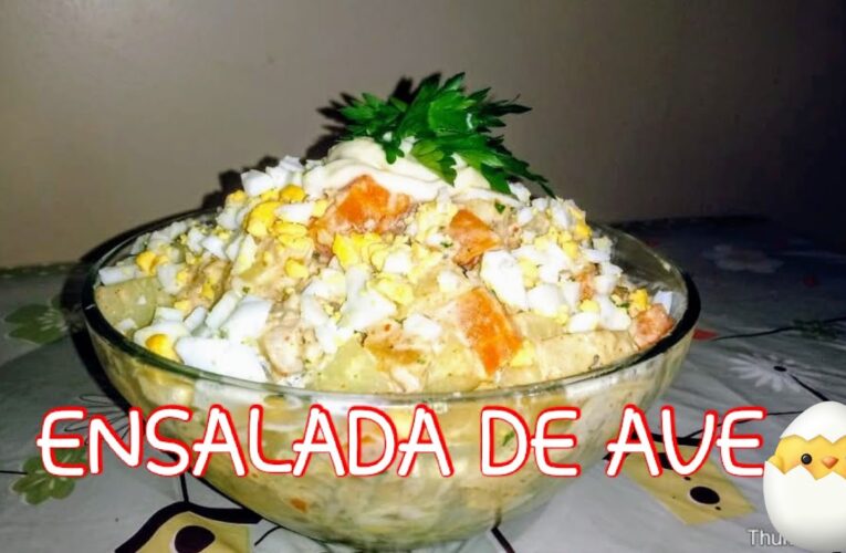 Prueba la deliciosa ensalada de ave con toque argentino en sólo 20 minutos