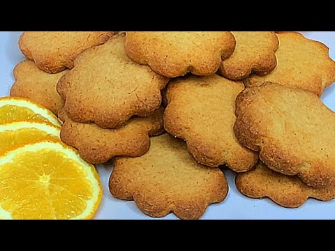 Deliciosas y refrescantes galletas de naranja